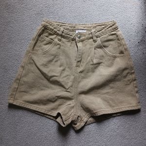 Princess Polly Tan Denim Shorts